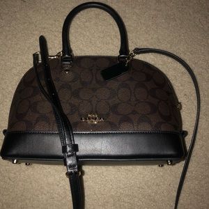 100% AUTHENTIC Black & Brown Coach Satchel
